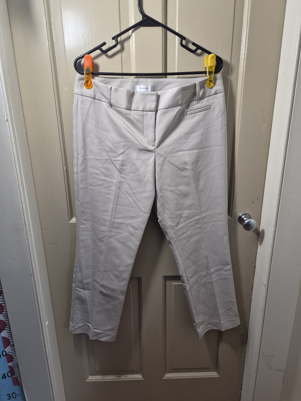 Van Heusen Light Beige Cropped Dress Pants